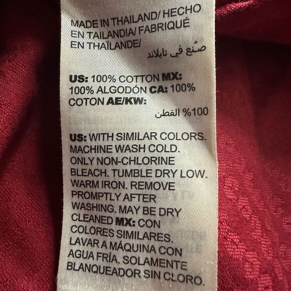 Chicos Women’s 0 US Red No Iron Animal Print Watermark Long Sleeves Workwear - Picture 10 of 11